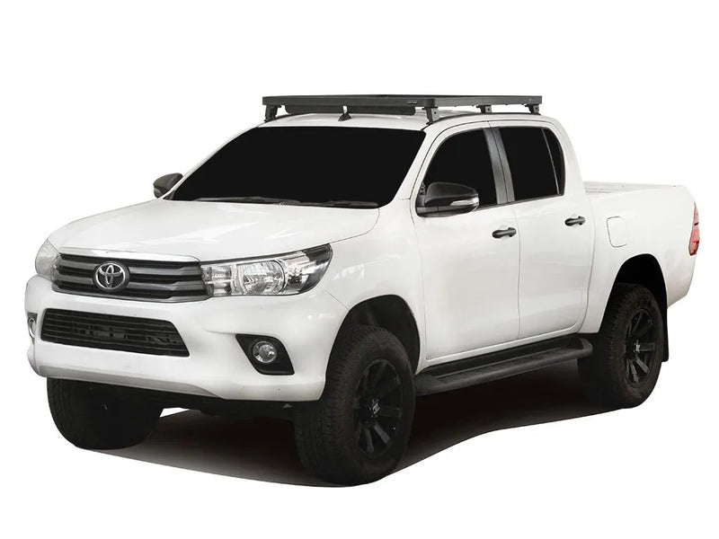 Load image into Gallery viewer, TOYOTA HILUX REVO DC (2016-CURRENT) TRACK &amp; FEET SLIMLINE II ROOF RACK KIT
