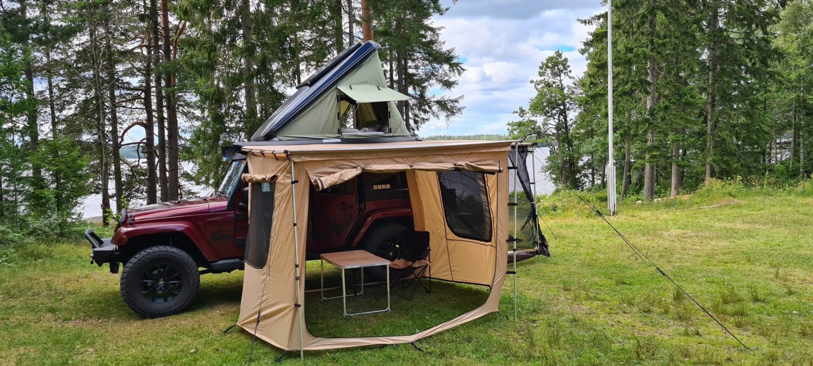 Väggar till 200x200 Markis