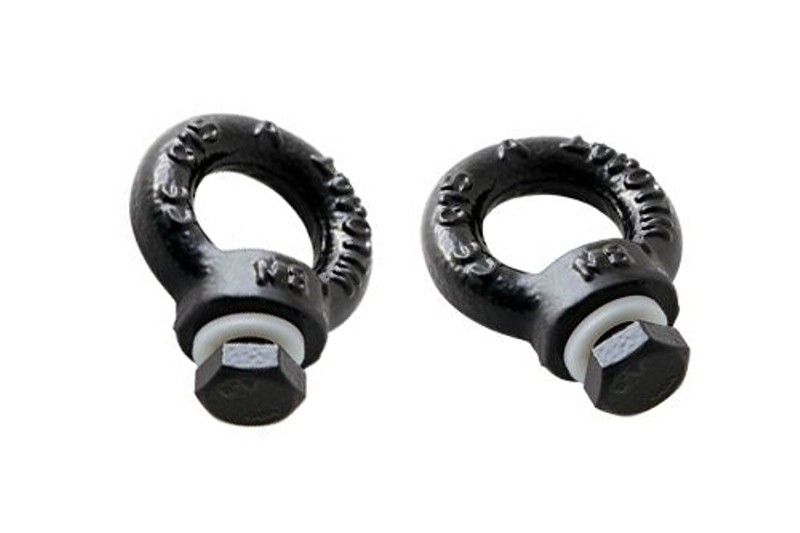 Black tie down rings