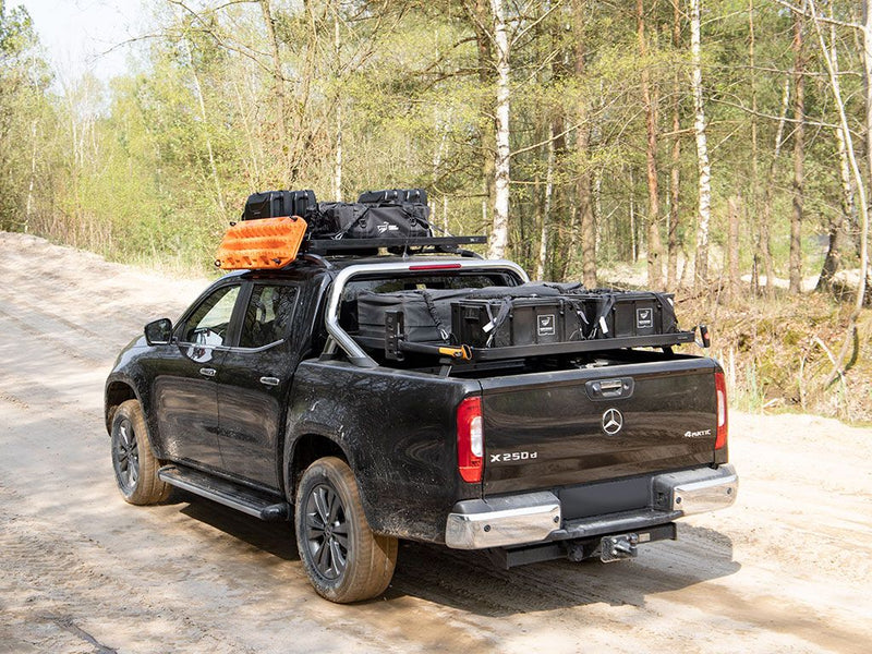 Load image into Gallery viewer, MERCEDES X-CLASS W/MB STYLE BARS (2017-CURRENT) SLIMLINE LL LOAD BED RACK KIT
