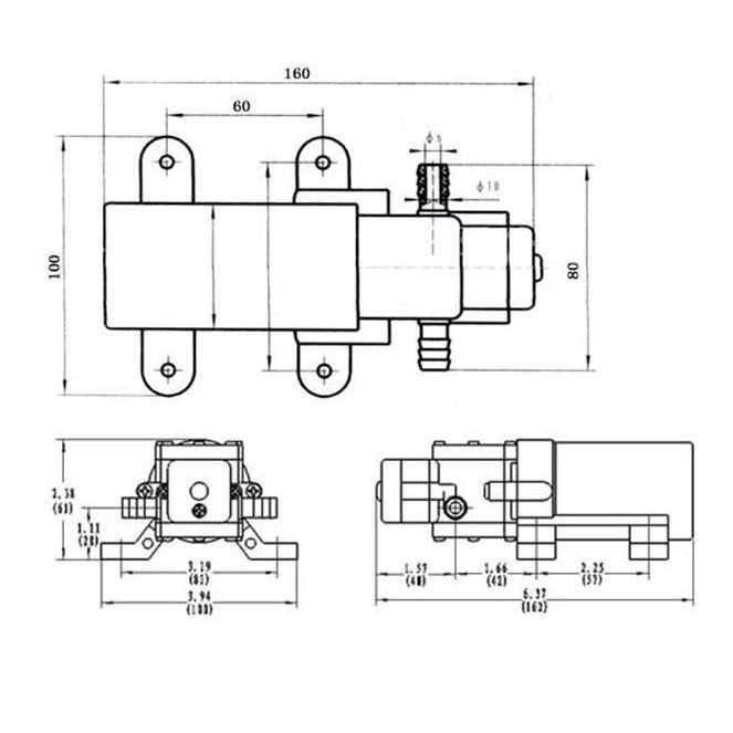 SURGEFLOW COMPACT WATER SYSTEM PUMP / 3.8L PER MIN